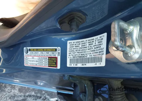 2011 Honda Civic Lx from USA, damaged, VIN 19XFA1F55BE040147